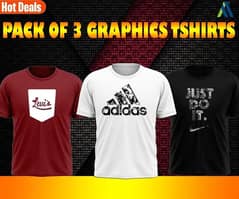 3PCs men’s Dri fit Printed T-shirt 0