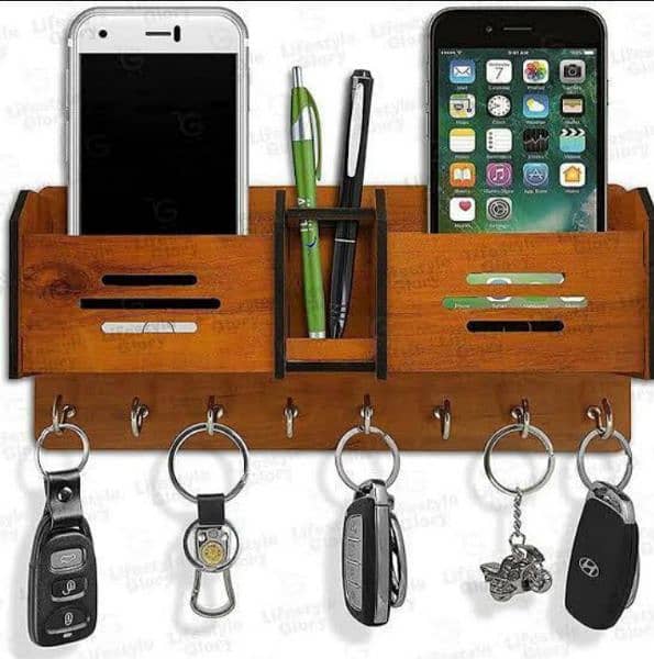 wall mount ,key ,pen and mobile holder 0