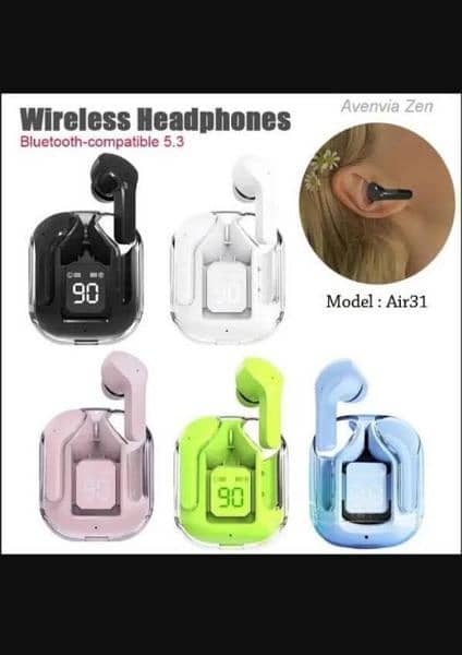 Bluetooth Transparent Earbuds 1