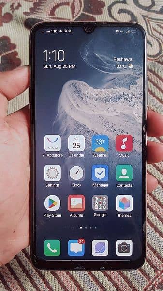 vivo s1 pro. battery 4500 ram 8+4 memory 128 version 12 display finger 0