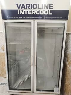 veroline visi cooler & double glass door frige