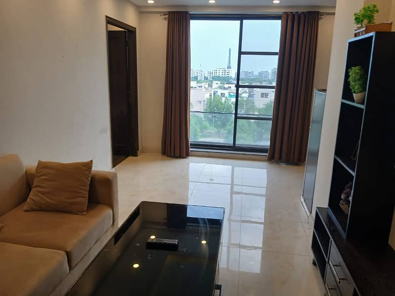 ONE BED FURNISHED APPARTMENT IQBAL BLOCK 2