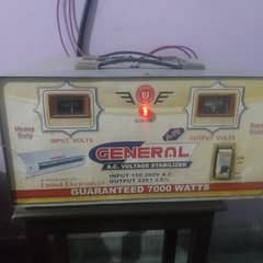 General Stabilizer 7000 watt Guarantee