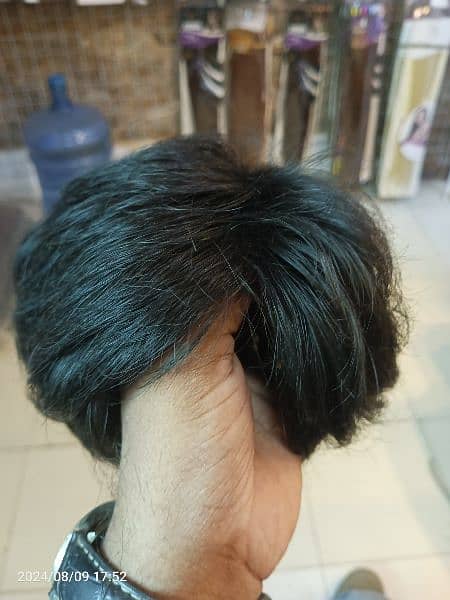 Mens Wig Full Head Caps Wig High quality 6