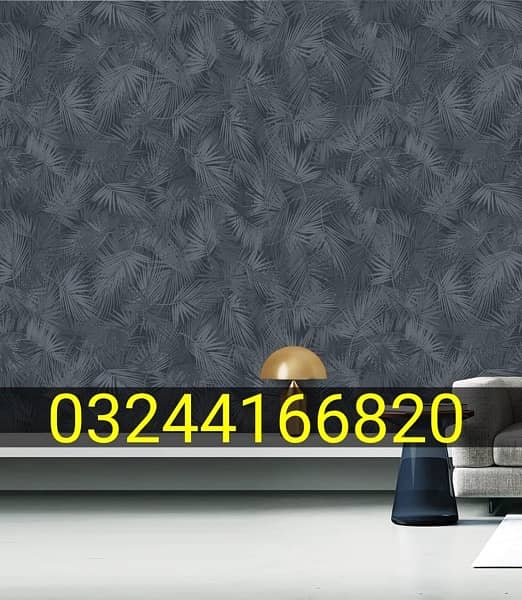 PVC Room Wallpaper, Mural wall pictures, Fluted Wall panels . 3