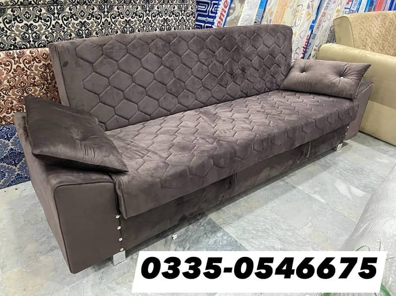 Wooden Sofa Cum Bed - Free Home Delivery 2