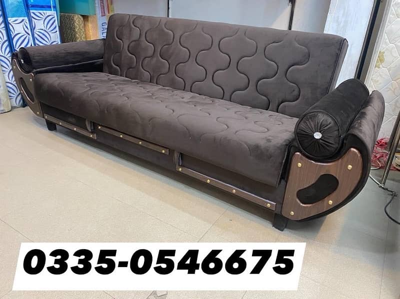 Wooden Sofa Cum Bed - Free Home Delivery 6