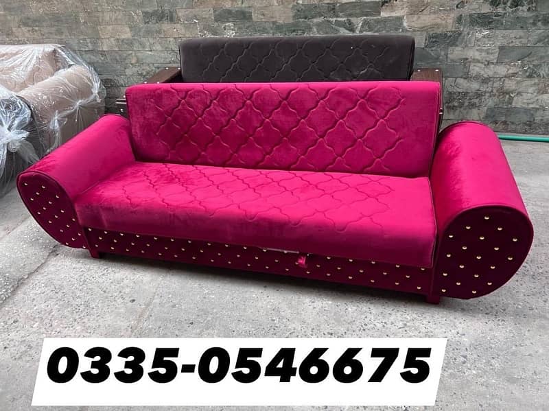 Wooden Sofa Cum Bed - Free Home Delivery 11