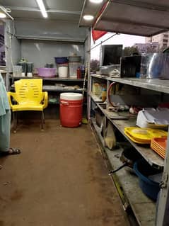 food cart with fryer , hot plate ,bbq setup