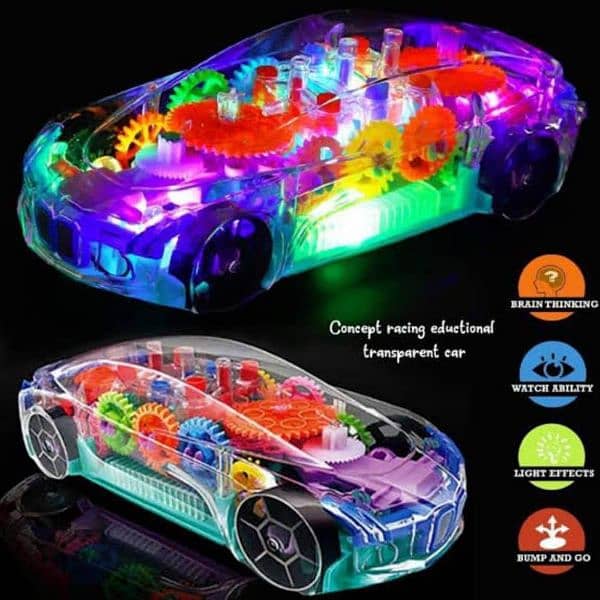 Gear Musical Transparent Car Best For Kids (Free Delivery In Pakistan) 1