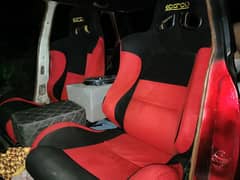 SPARCO Sports seats for sports car Red and Black