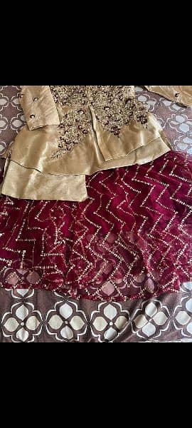 maroon and golden sharara 3