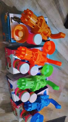 bubble gun toys for kids with 2 liquid bottle