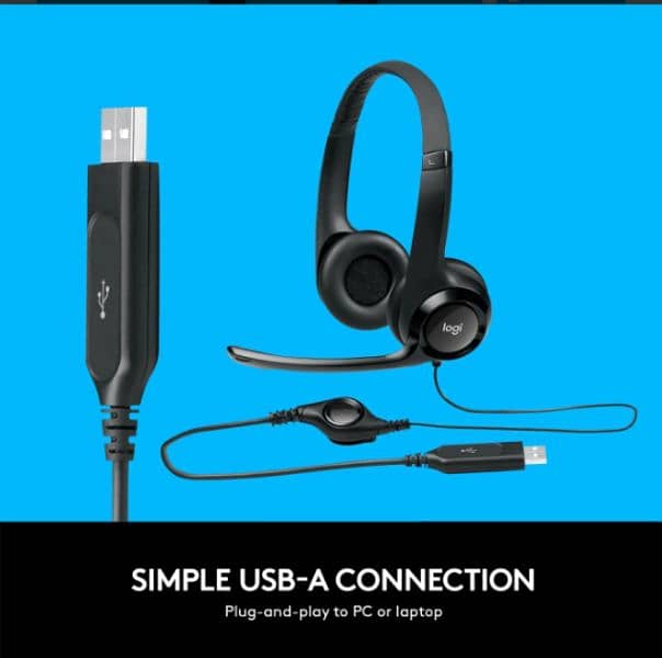 Logitech H390 USB Headset with Noise-Cancelling Mic , Set of 2 pieces 2