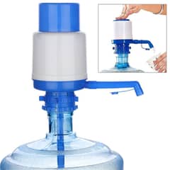 Manual water pump for 19 litre bottles - blue and white