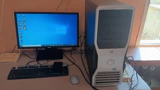 Dell Precision T7500 Workstation With 24 Inch Dell LCD