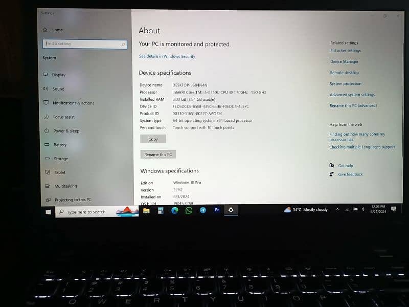 Lenovo Thinkpad T480 Black | i5 vPro 8th Gen 9