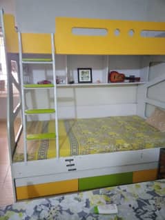 kids bunk bed three bed in one roof