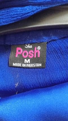 Brand:Shah posh,medium size,shocking blue colour