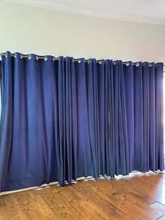 blue swade curtains