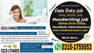 Online job available,Part time/full time/Data Entry/Typing/Assignment 0