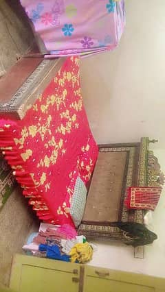 double bed with mattress sale 0