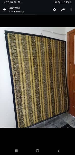 2 blinds with mirror work 6 feet length or 5 feet width 1