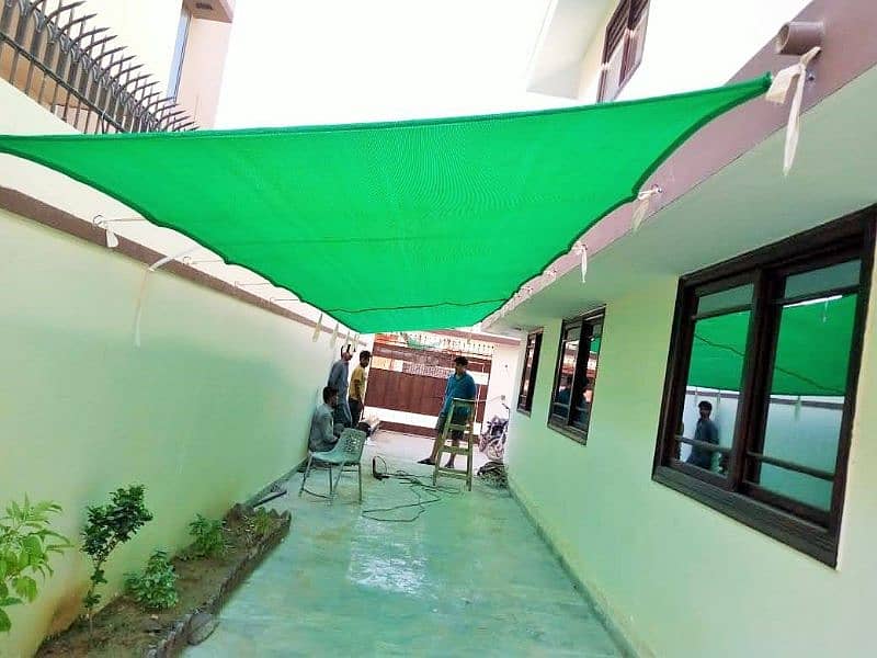 Green net Shade fiber glass shade Tripal tar bowling Tripal pvc shade 5