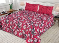 3 Piece Cotton Printed King Size Bedsheet