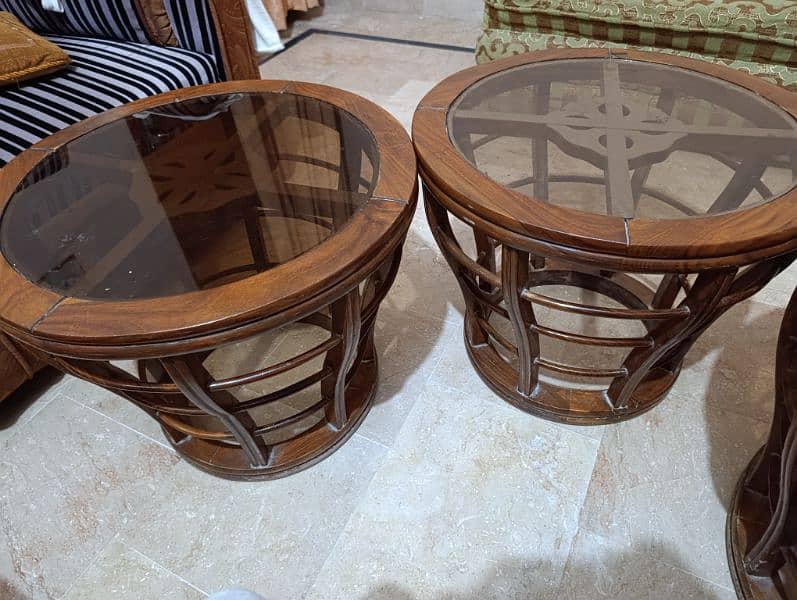 1 Full & 2 Side Tables For Sale 6