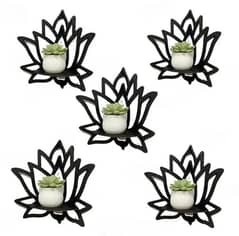 5pcs lotus shape wall shelf. .