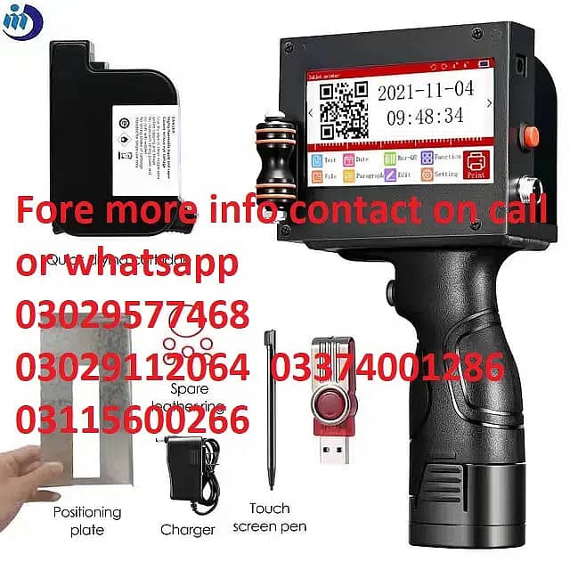 hand held inkjet printer expiry price qr code batch logo line printer 15