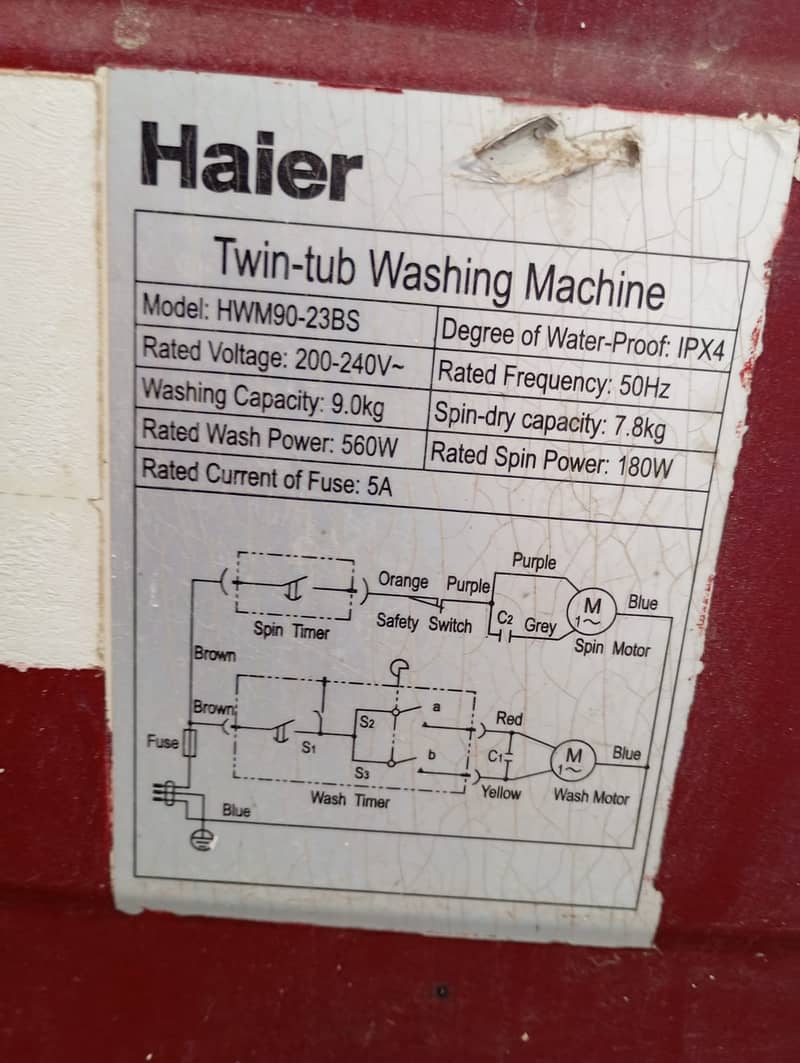 WASHING MACHINE FOR SALE 2