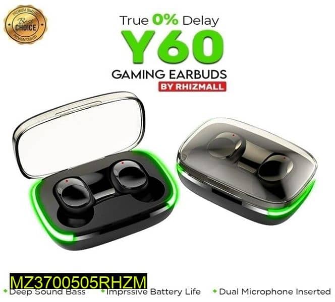 y60 wireless headphones black 0