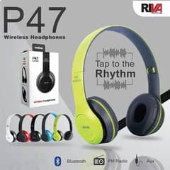 Wireless Headphones Over Ear P47 Super Bass 5.1, Volume Control,