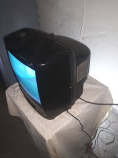 tv panasonic 14 inch out class result urgent sale with remote