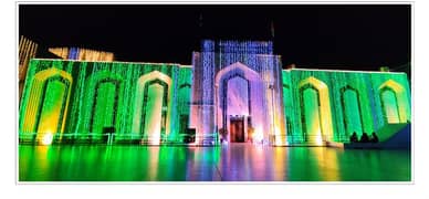 12 rabiul awal and wedding bulding lighting for rent