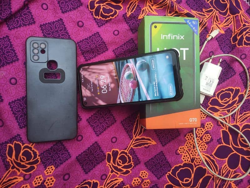 Infinix hot 10 box charger urgent sale 7