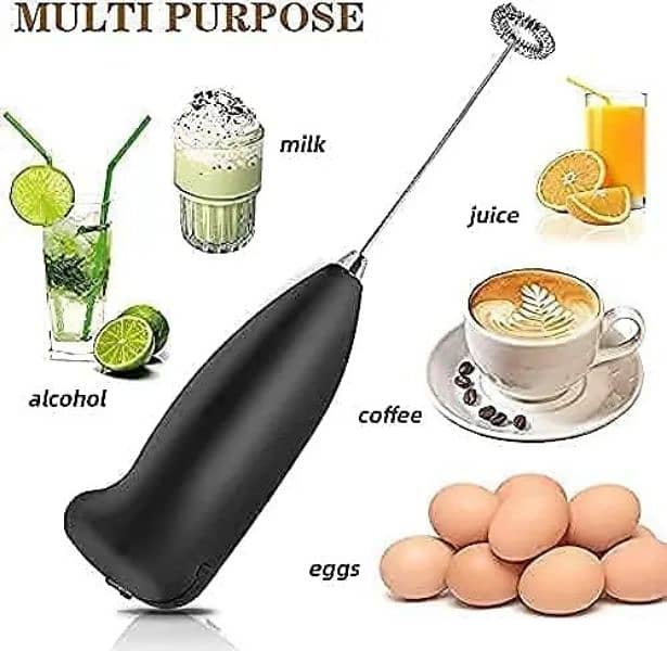 Portable Electric Coffee Beater - Electric Milk Whisk Mixer 0