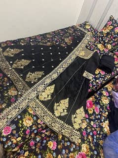 maxi with full embroided dupatta