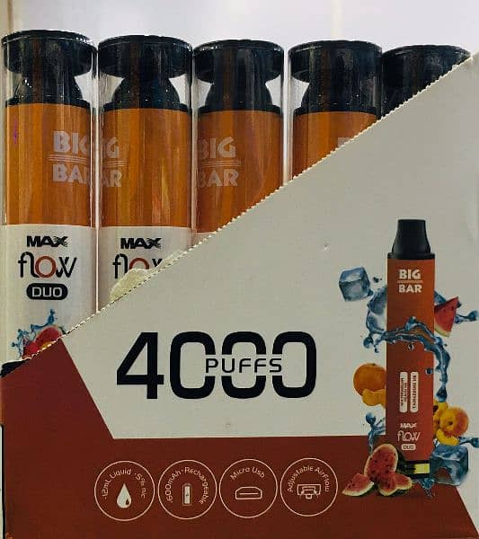 Big Bar vape rechargeable 4000 puffs RS 1200. disposable vape. 3