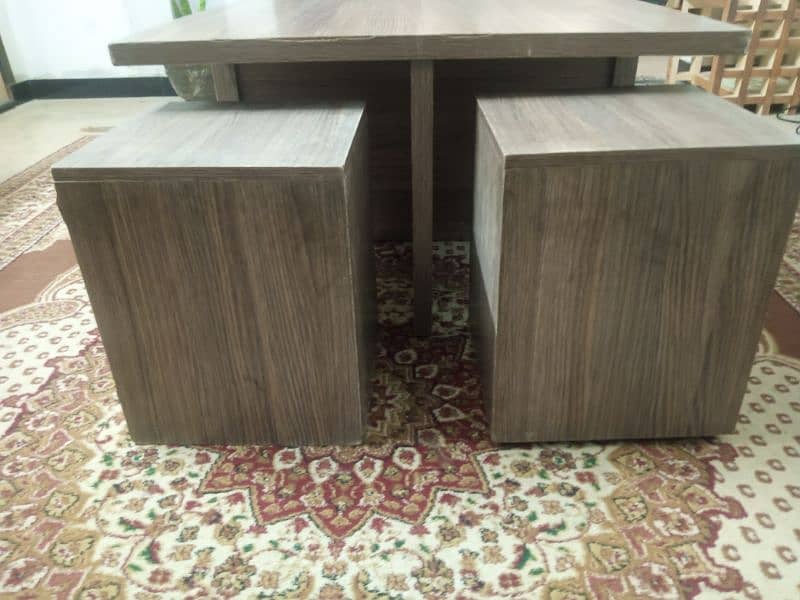 Centre table with stools available for sale 1