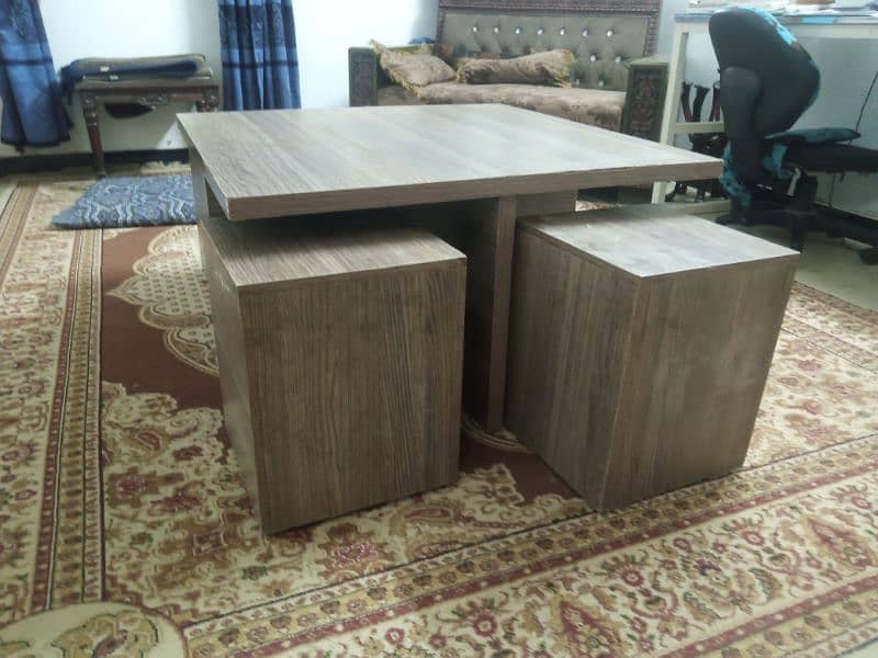 Centre table with stools available for sale 2