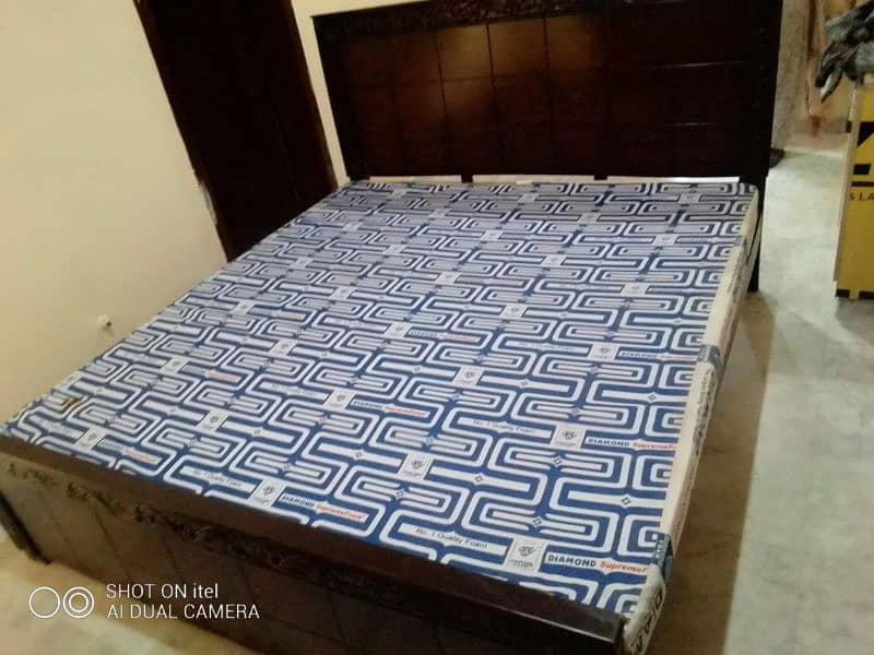 King Size Bed for sale with mattress. 2