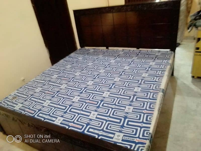 King Size Bed for sale with mattress. 4