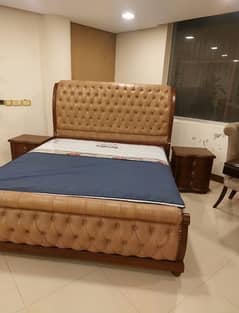 pure wood bed set for sale brand new