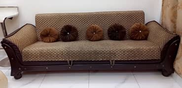 Convertible Sofa Bed Brown