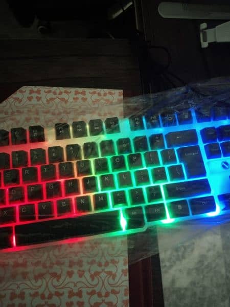 Semi Mechanical gaming keyboard with Rgb lights 2