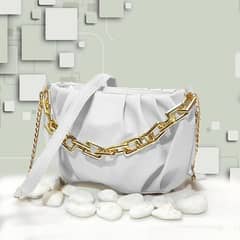 Women plain sadlle crossbody bag