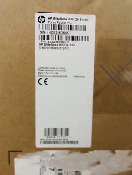 HP Elite Desk 800 G6 SFF Core I7 10th Gen Box Pack Brand New 3